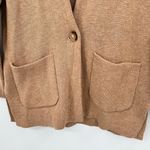 Talbots Camel Brown Long sleeve wool Sweater cardigan Coat Pockets small petite Photo 1