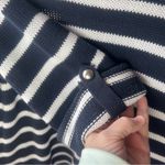 Christopher & Banks  coastal striped sweater with cowl neckline size L petite Photo 4