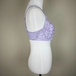 Victoria's Secret  Bra 34DD Purple Body By Victoria Unlined Demi Semi-Sheer Floral Photo 2