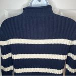 Vineyard Vines  Nautxal Navy White Roll Neck Stripe Sweater Dress Mini XXS NWT Photo 6