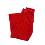 Free People In My Feelings Cropped Red Velvet Pants Size Small Photo 5