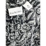 kim rogers Pants Womens Floral Paisley Elastic Waistband Size Medium Photo 5