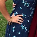 Altar'd State Floral Blue Dress Photo 1