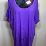 Ava & Viv Dark Purple Women's T-Shirt Size 3X Photo 0