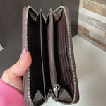 Coach  Monogram Zip Around Quilted Signature Wallet Clutch brown Photo 8