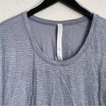Lululemon Meant To Move Long Sleeve Sheer Luon Pebble Jacquard Ice Gray Size 6 Photo 6