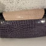 Guess  Purple & Cream Reptile Pattern Wristlet Photo 7