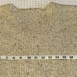 Liz Claiborne Size LARGE V-Neck Cable Knit Sweater Neutral Beige Cream Tan Photo 10