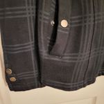 Wet Seal Vintage  Women's Black Plaid Pea Coat Photo 2