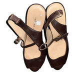Michael Antonio Antonio Melani Brown Leather Sandals Size 9 M Photo 0