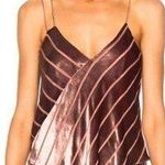 Michelle Mason NWT Velvet Sleeveless Asymmetrical Cami Top Rose Women's Size 4 Photo 0