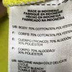 Adidas  Hoodie Womens Medium Yellow Full Zip 3-Stripes Thumbholes Sweatshirt Photo 6