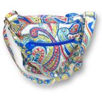 Vera Bradley  Marina Paisley Quilted Tote Bag Purse Shoulder Adjustable Strap Zip Photo 14