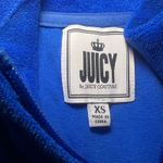 Juicy Couture NEW Track Jacket Terry Cloth Womens XS Y2K Blue Splash Crown Logo Photo 2