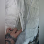 Free People Movement NWT In A Bubble Oversized Puffer Vest White & Pink Combo Photo 7