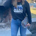 Anthropologie NWR $78 Black Vision Of Change Thermal Pullover M Photo 3