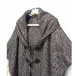 Johnston & Murphy Toggle Closure Blue Gray Poncho Fringe One Size OS Photo 2