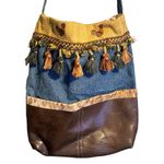 Vintage‎ Denim Shoulder Bag Blue Photo 3