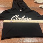 Juicy Couture  : Black Crop Hoodie size Medium Photo 6