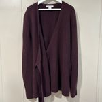 Athleta Women’s XXS Plum Wrap Sweater Long Sleeve Belted Cardigan Photo 2