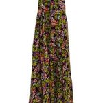 Free People FP One Green Purple High low Floral Halter Maxi Party Dress Fall Photo 0