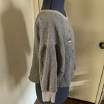 I.MADELINE Gray Sweatshirt with Floral Embroidery Size S Photo 9