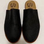 Sorel Ella Black Leather Mules Slip On Shoes Size 9 Photo 0