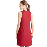 Anthropologie Maeve x - Cerise Red Mock Neck Swing Knee Length Dress Sz L Photo 1
