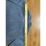 Denim & Co Women Medium Short Sleeve Zip Embroidered Floral Grannycore Boho Blue Photo 12