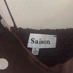 ✨EN SAISON Polka Dot Sz Large Dress✨ Brown Photo 4