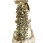 Ganni Gianni Bini Gold Metallic Heels Size 8 Holiday Party Going Out Sparkly Platform Photo 6