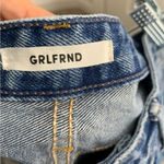 GRLFRND  Helena straight‎ leg crop Retrograde distressed knees jeans size 29 Photo 9