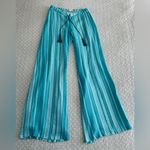 Zeus + Dione Silk Alcestes Palazzo Pants in Teal Blue Greece Size 36 (4 Photo 9