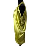 Sara Roka Silk Shirt Dress Size M Green Statement Piece Maximalist Resort Wear Size M Photo 15