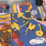 Vintage RARE 90s KEN DONE Full Print Jean Skirt Small Abstract Art Size 8 Photo 3