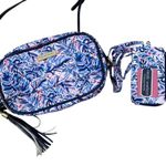 Simply Southern  Crossbody Purse Leaf Palm Blue Wallet Card Holder Photo 0