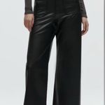 ZARA  The Marine Straight Faux Leather Pants US Size O Photo 2