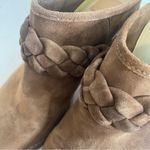 Dolce Vita Serla Leather Truffle Suede Stacked Heel Mule Shoe 10 Photo 11