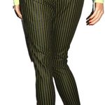 Spoon Jeans Green Black Striped Pants 7 Photo 4