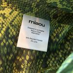 Miaou Revolve Green Snakeskin Corset Top Size XS Photo 4
