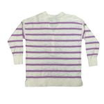 Loft Striped Drop Shoulder Henley Sweater Photo 1