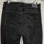Levi's  31x30 Short BLACK 721 High Rise Skinny Jeans Stonewash Stretchy Photo 3