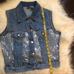 Zana Di Zana•di denim/vinyl denim vest size medium Photo 5