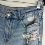 American Eagle  Womens 90s Straight Pride Jeans Sz 10 Distressed Light Wash Photo 5