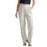 Quince  Stretch Crepe Pleated Wide-Leg Pants
Size 10 Photo 10