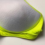 Under Armour Bright Neon Athletic Sporty Logo Cross Strap Sports Bra Sz L Photo 6