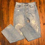 Aéropostale Women’s Ripped Baggy 90s Button Fly Jeans, Size 6 Blue Photo 0