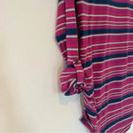 Liz Lange  striped button sleeve‎ Maternity shirt, size M. Photo 4