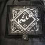 VINTAGE 90s Leather‎ Duster Blazer Jacket Midi Longline 80s Suede Black Small Black Photo 3