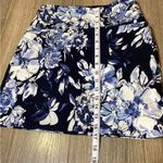 S.C. & Co. Floral Blue and White Women's Skirt size XS pre owned Blue Photo 6
